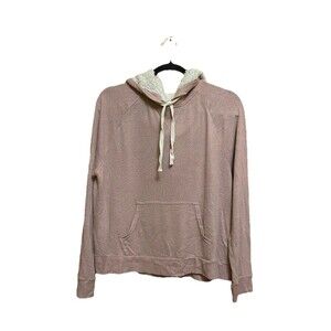 Pink Rose Hoodie Sweater Women's Pullover Very Soft Material Size M
